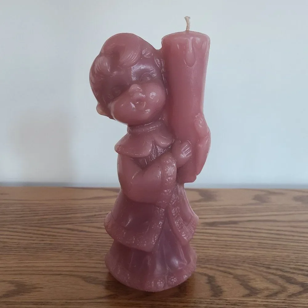 Vintage Candle - Novelty Wax Candle - CHOIRBOY CARRYING A CANDLE - Rare Unique